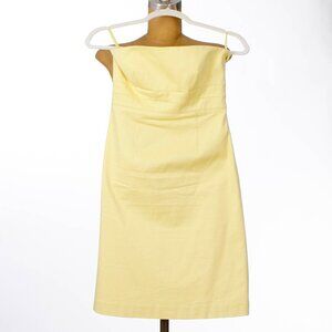 Banana Republic Strapless Yellow Dress